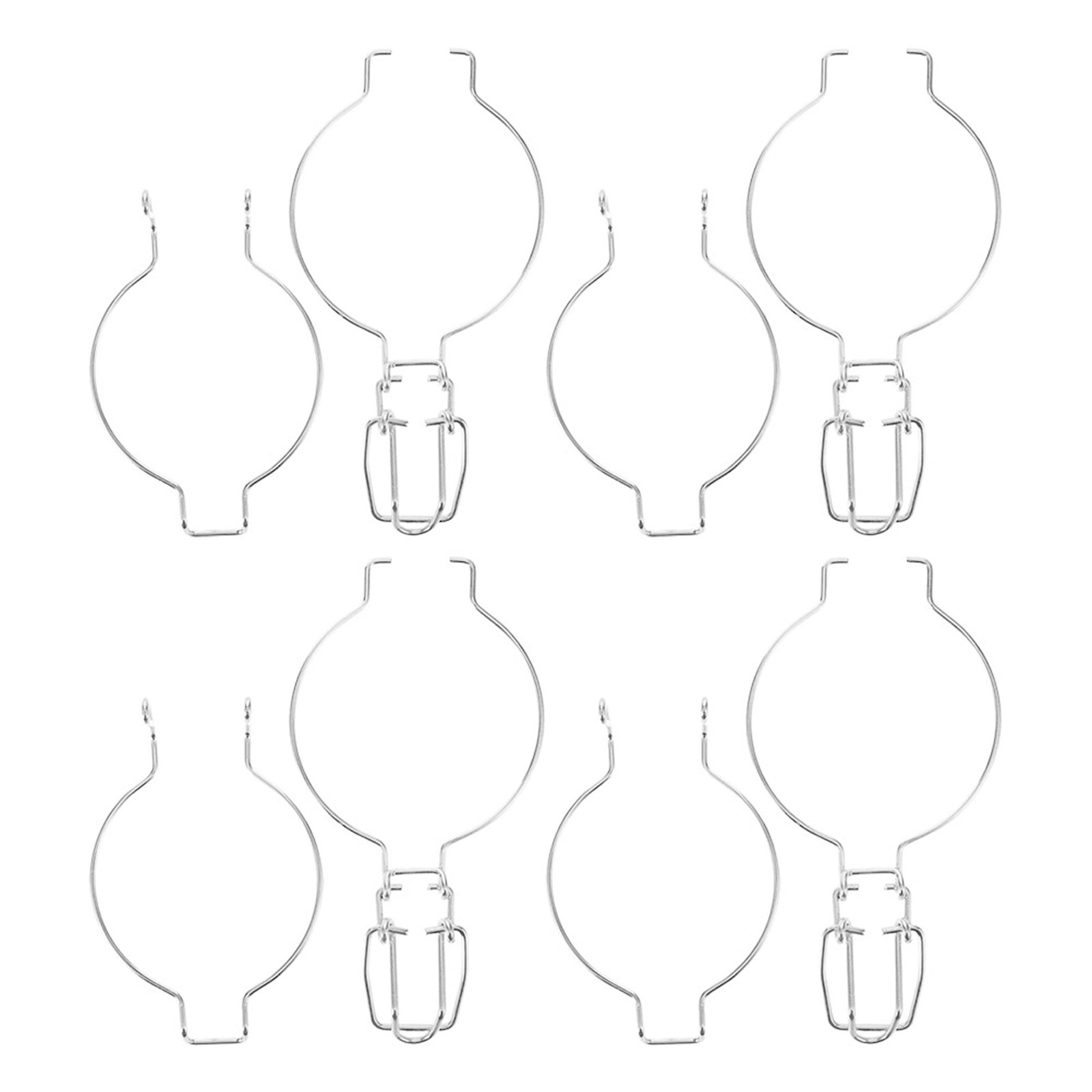 Mason Jar Wide Mouth - 4Pcs Stainless Steel Spring Clip Jar