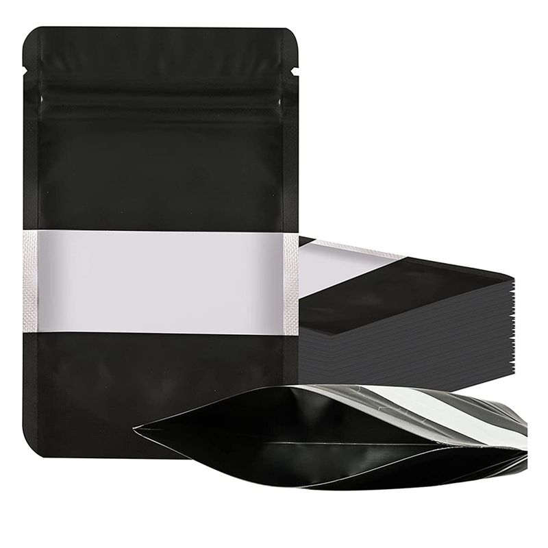 Food Storage Mylar Bags - Y42A-400Pcs Smell Proof Mylar Bags, Resealable