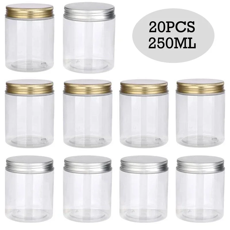 Food Storage Aluminum Containers - 20 Chiếc 250Ml Rõ Ràng Nhựa