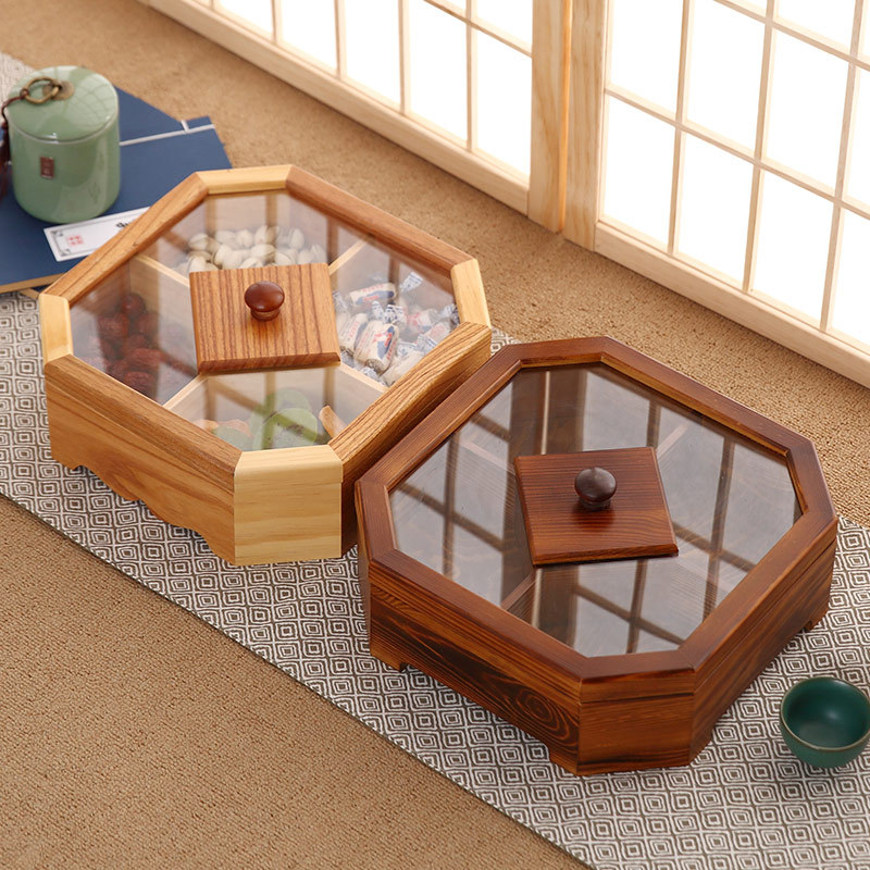 Food Storage Jars With Lids - New Wood Candy Biscuit Storage Box