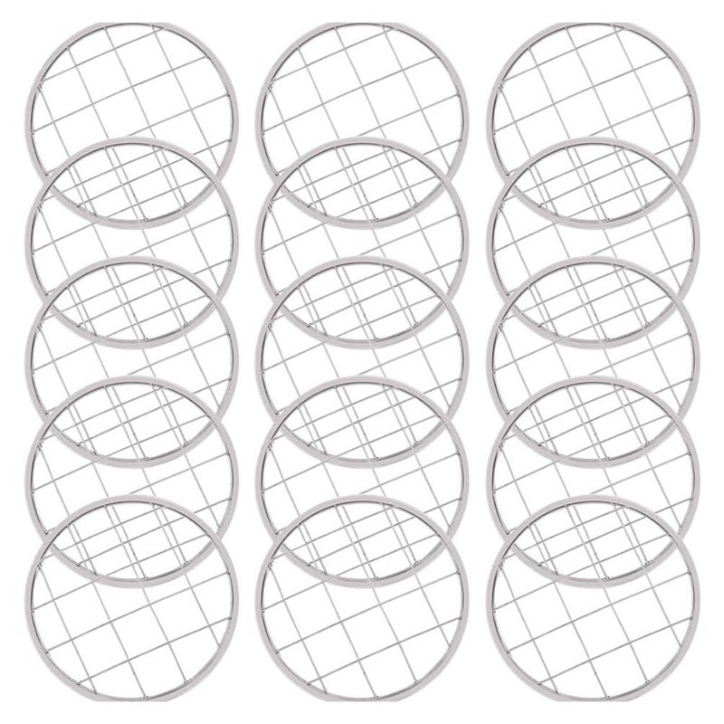Mason Jar Wide Mouth - Floral Arrangement Organizer With Square Grid