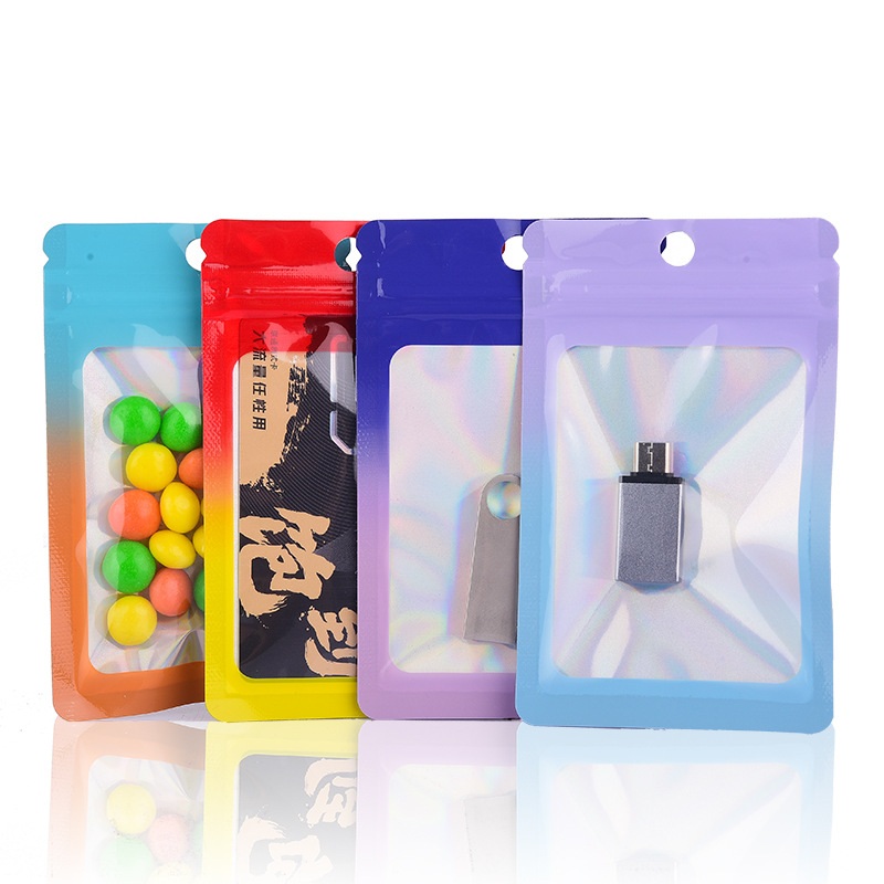 1000Pcs Laser Color Gradient Z - đánh giá và giá Food Storage Mylar Bags