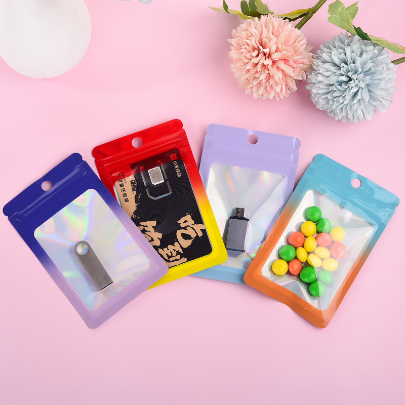 1000Pcs Laser Color Gradient Z - đánh giá và giá Food Storage Mylar Bags