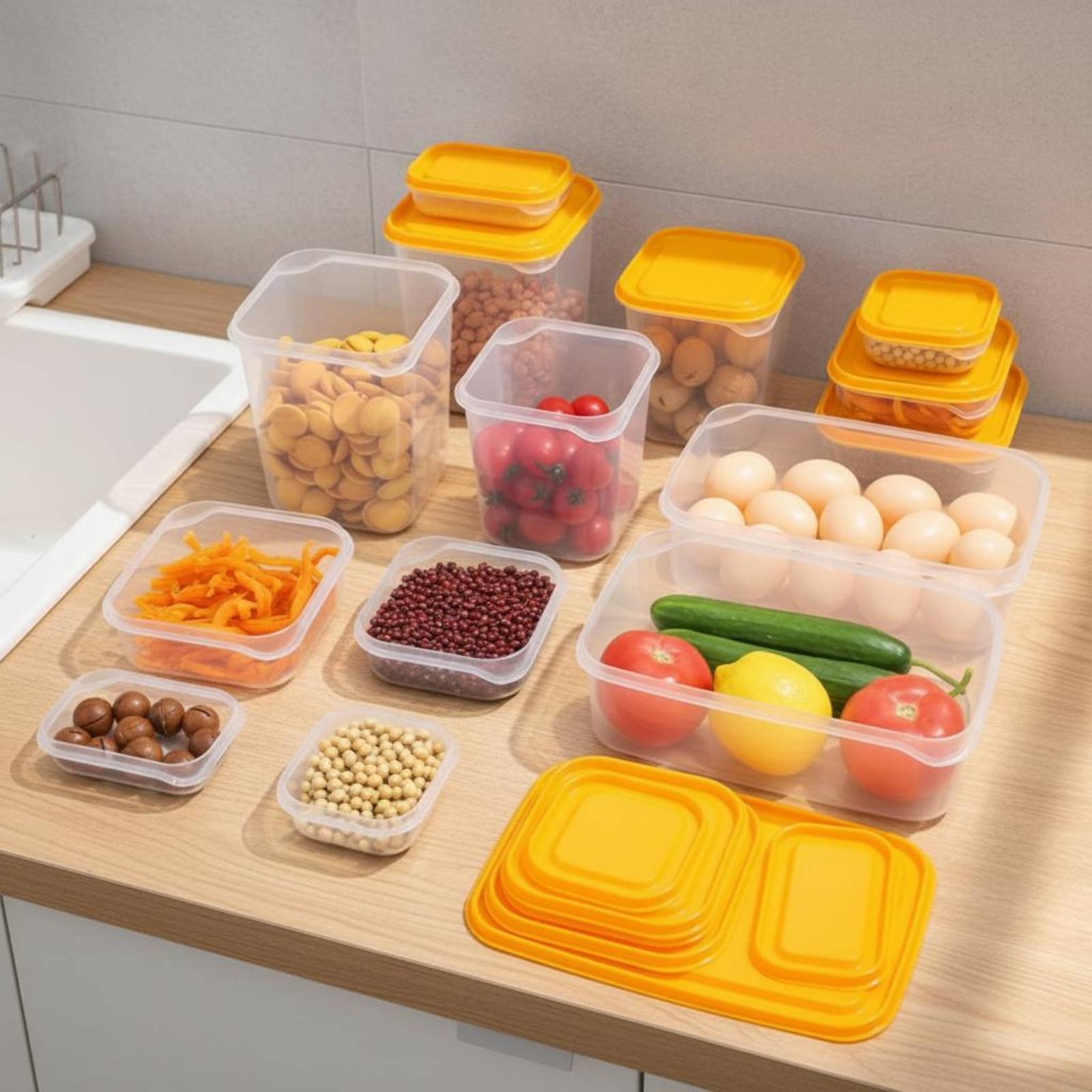 17 Pieces Fridge Storage Box S - đánh giá và giá Food Storage Airtight