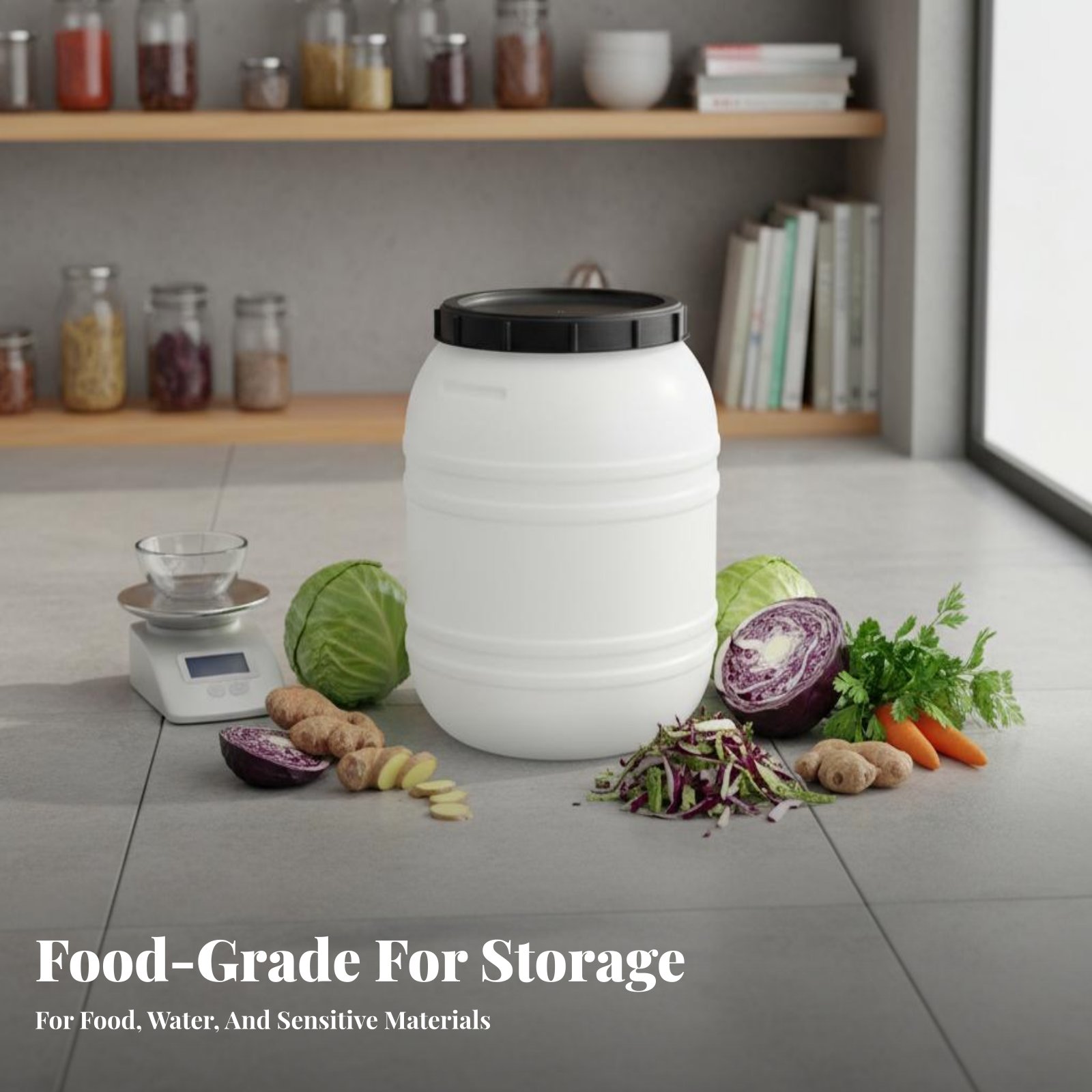 Food Grade Plastic Barrel Airt - đánh giá và giá Food Storage Airtight