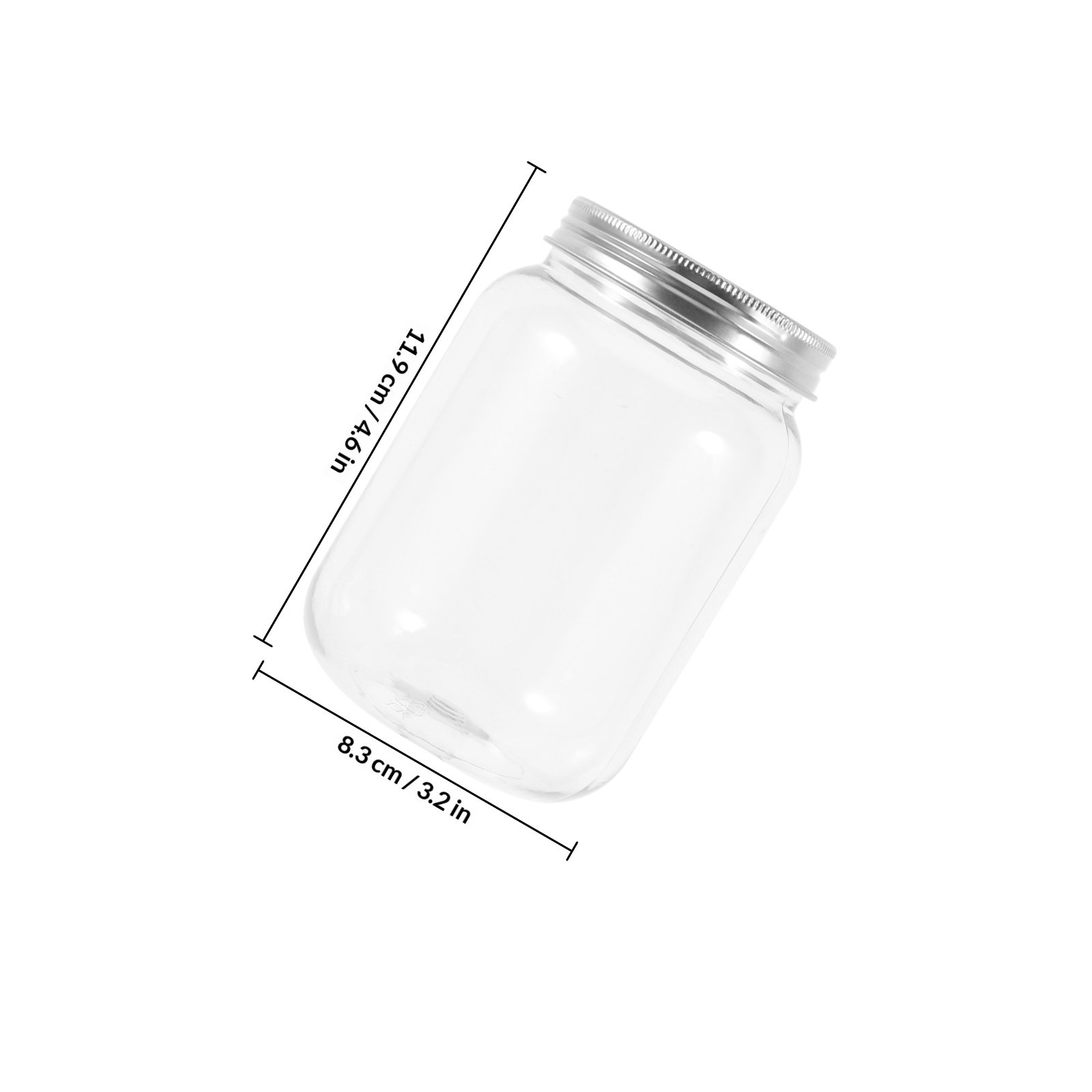 4Pcs Clear Plastic Jars with A - đánh giá và giá Food Storage Jars With Lids