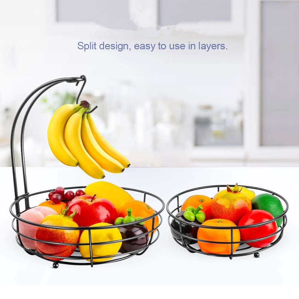 LMETJMA 2-Tier Countertop Frui - đánh giá và giá Food Storage Rack For Kitchen