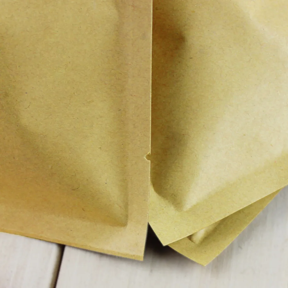 8*12cm Open Top Brown Kraft Pa - đánh giá và giá Food Storage Mylar Bags