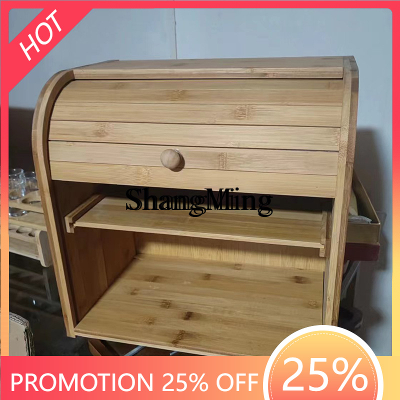 SM Household Bamboo Bread Stor - đánh giá và giá Food Storage Rack For Kitchen