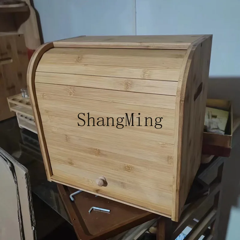 SM Household Bamboo Bread Stor - đánh giá và giá Food Storage Rack For Kitchen