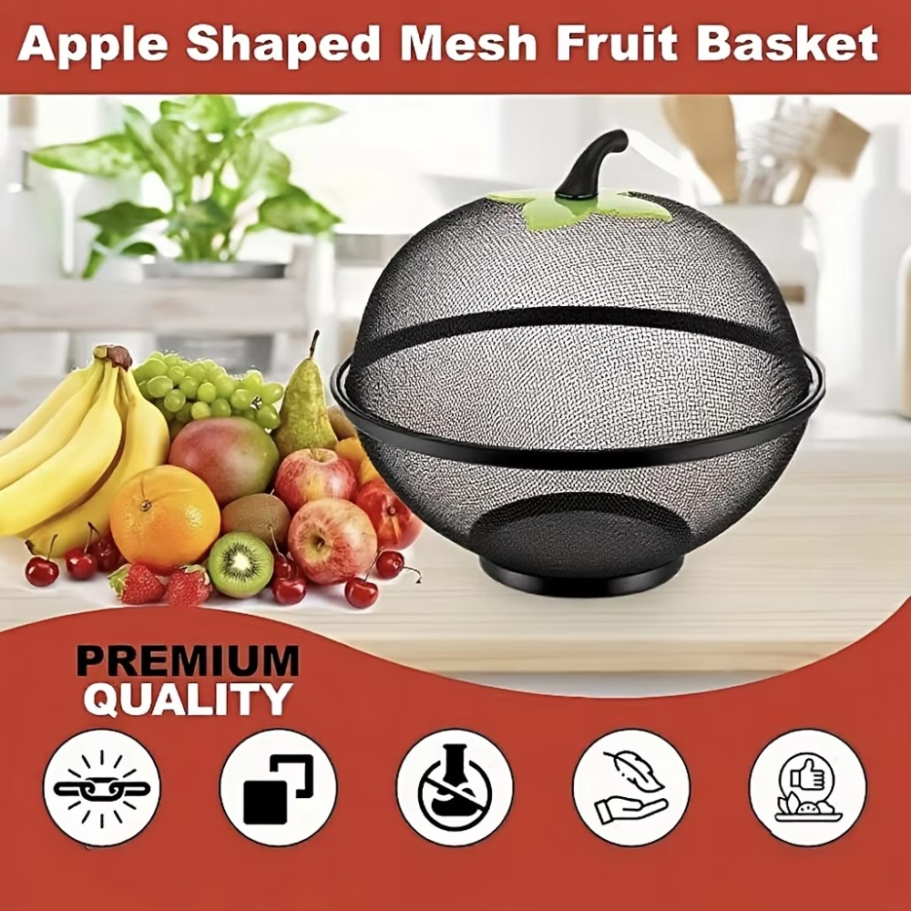 with Mesh Cover Metal Fruit Ba - đánh giá và giá Food Storage Rack For Kitchen