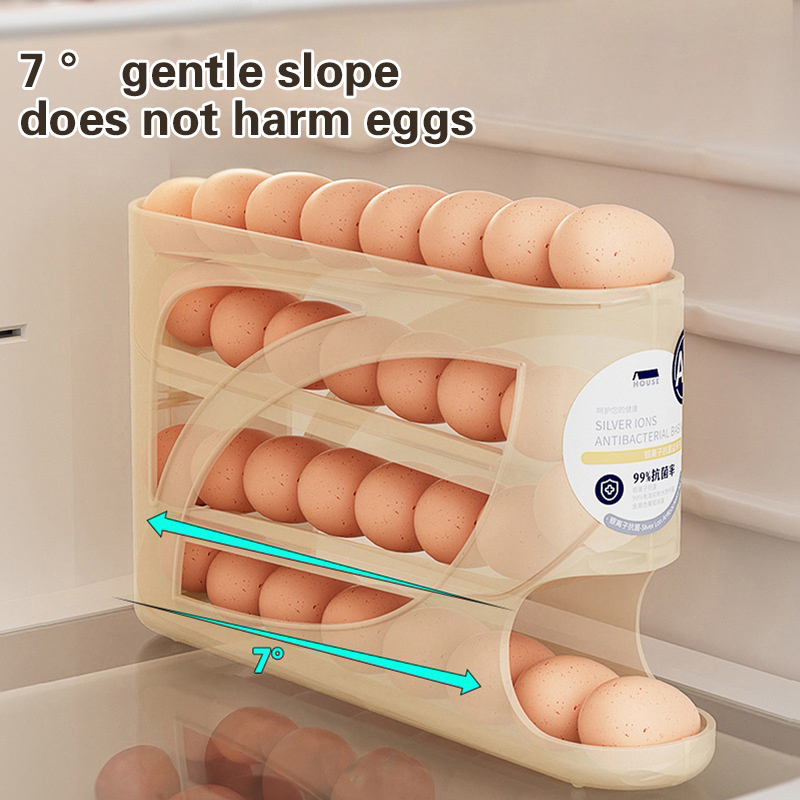 4 Layers Automatic Rolling Egg - đánh giá và giá Food Storage Rack For Kitchen
