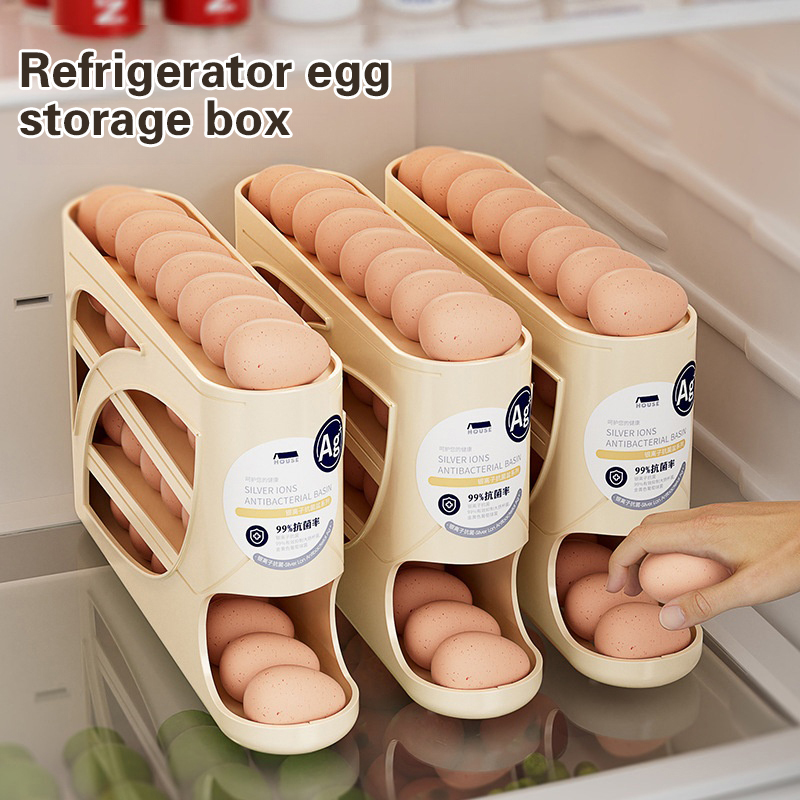 4 Layers Automatic Rolling Egg - đánh giá và giá Food Storage Rack For Kitchen