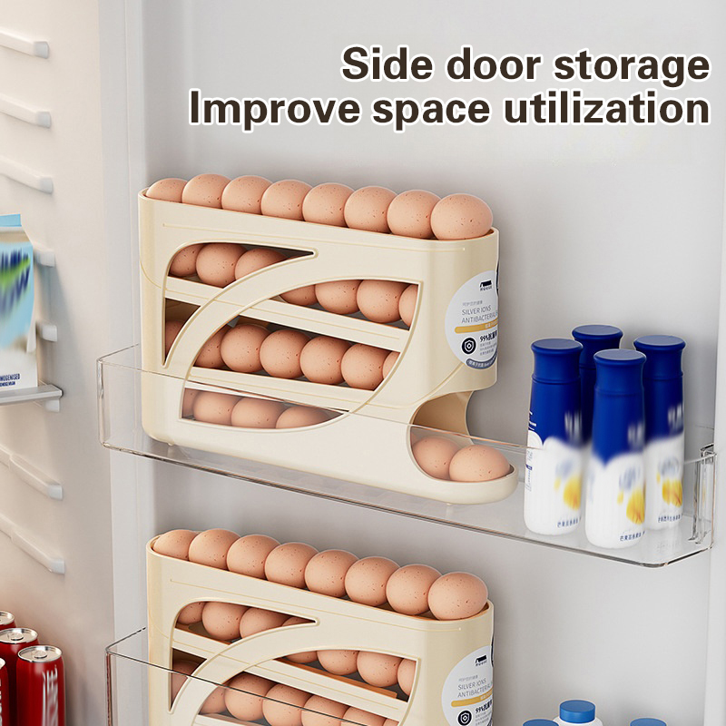 4 Layers Automatic Rolling Egg - đánh giá và giá Food Storage Rack For Kitchen
