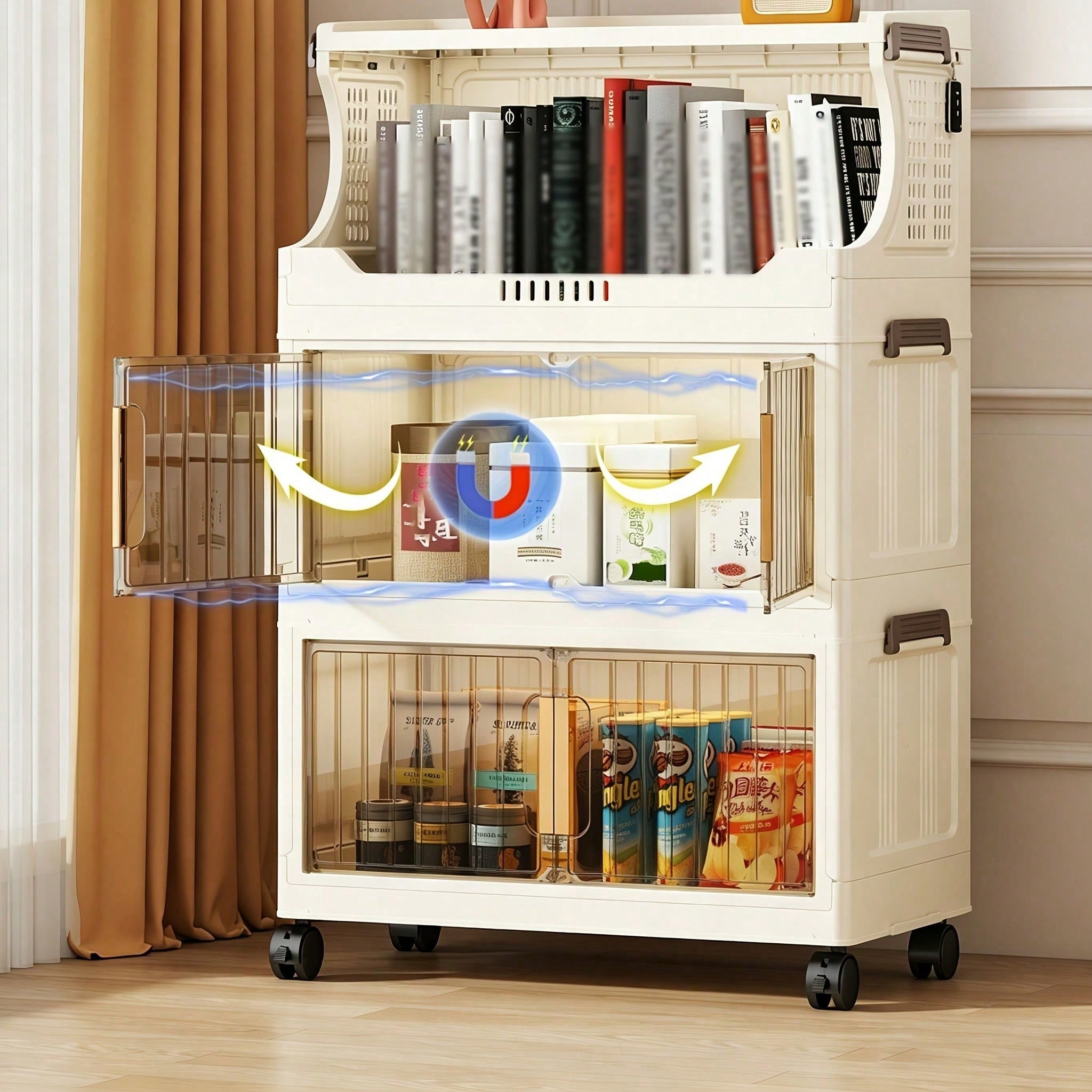 20.8 Inch Width Collapsible St - đánh giá và giá Stackable Pantry Bin