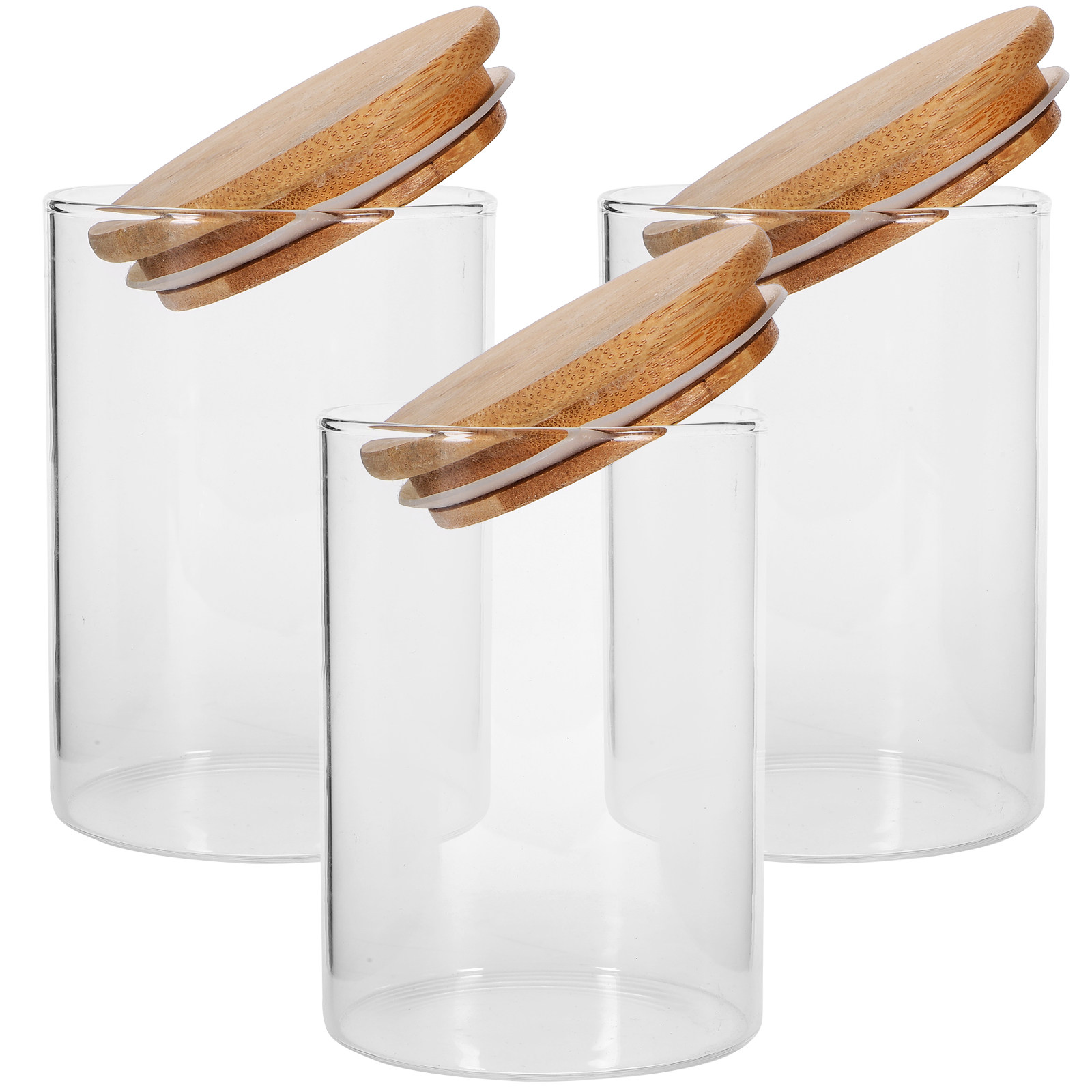 3Pcs Airtight Glass Storage Ja - đánh giá và giá Food Storage Jars With Lids