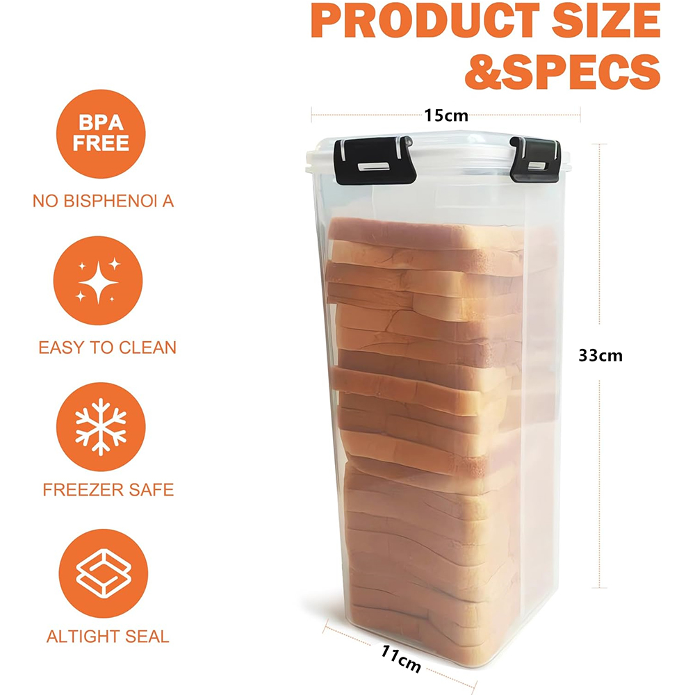 Bread Storage Container with A - đánh giá và giá Food Storage Airtight