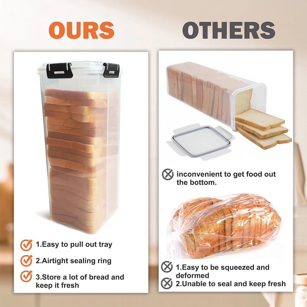Bread Storage Container with A - đánh giá và giá Food Storage Airtight