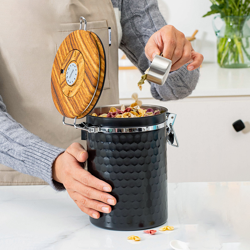 Kitchen Stainless Steel Coffee - đánh giá và giá Food Storage Airtight