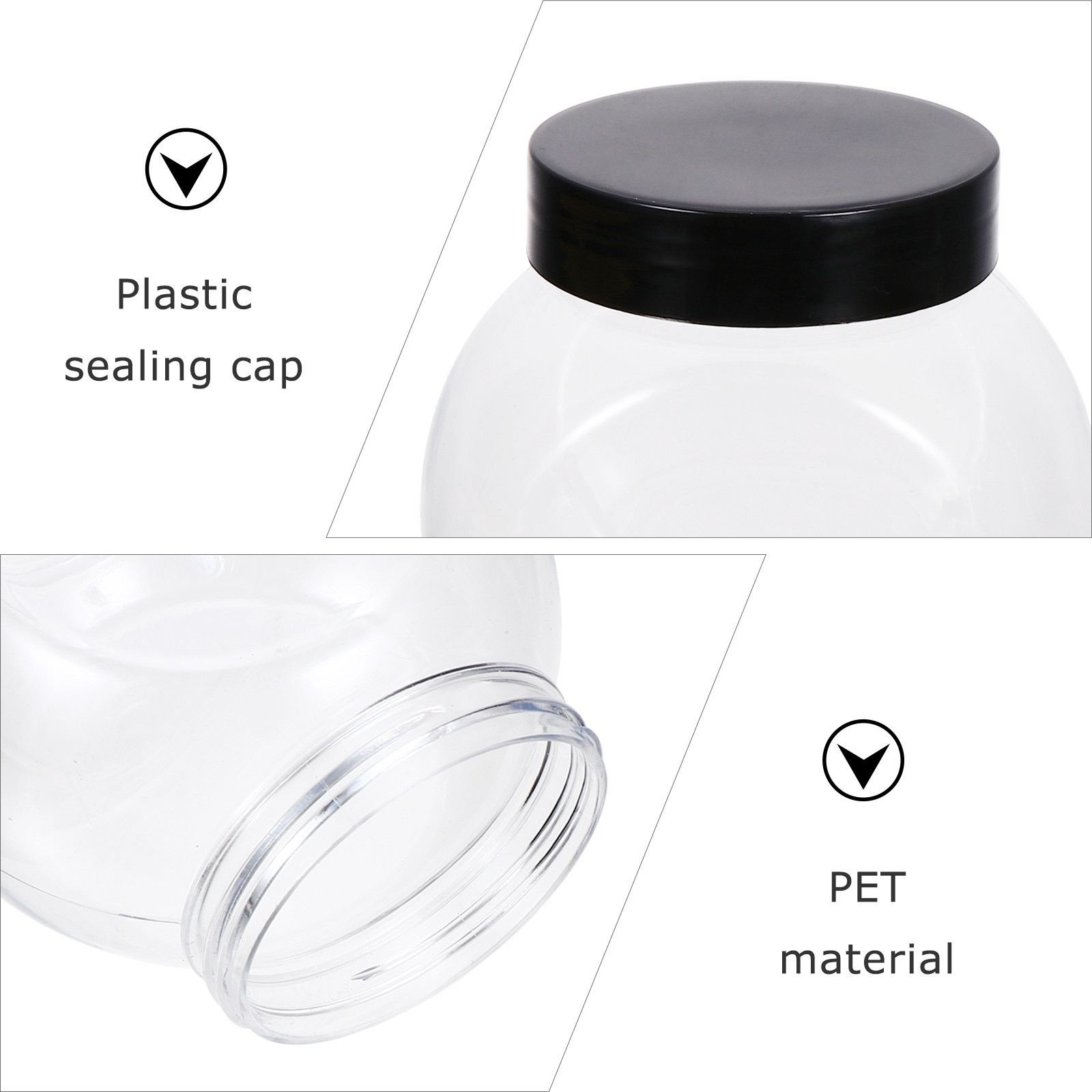 1Set Food Storage Cans Transpa - đánh giá và giá Food Storage Pet