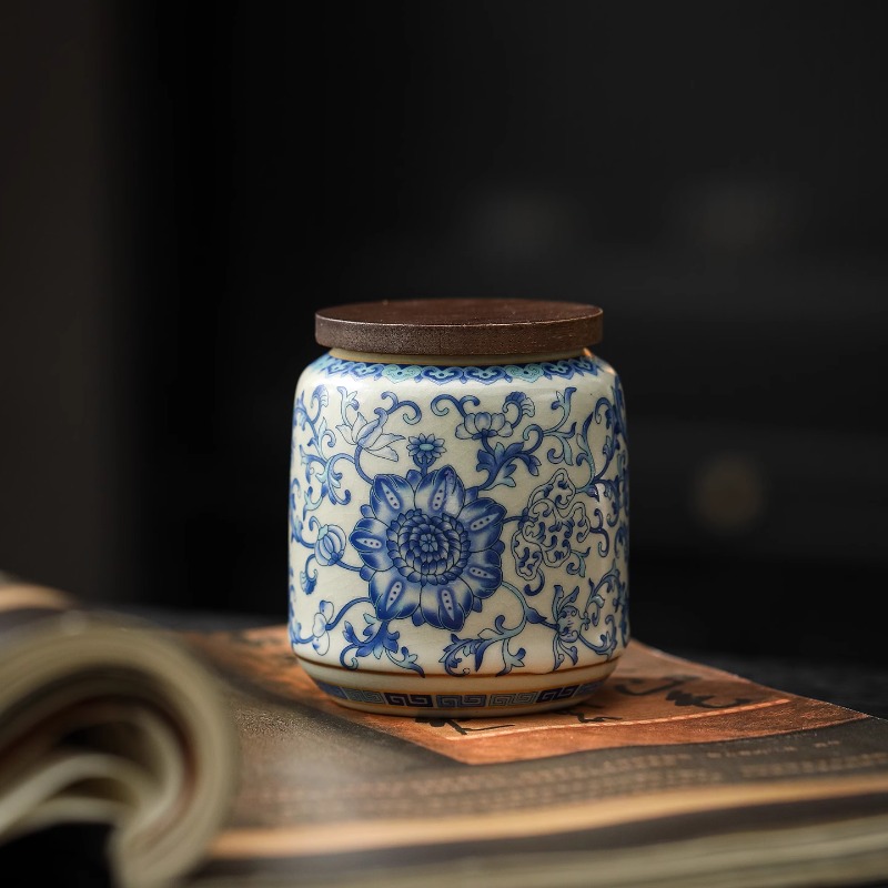 Creative Blue and White Porcel - đánh giá và giá Food Storage Jars With Lids