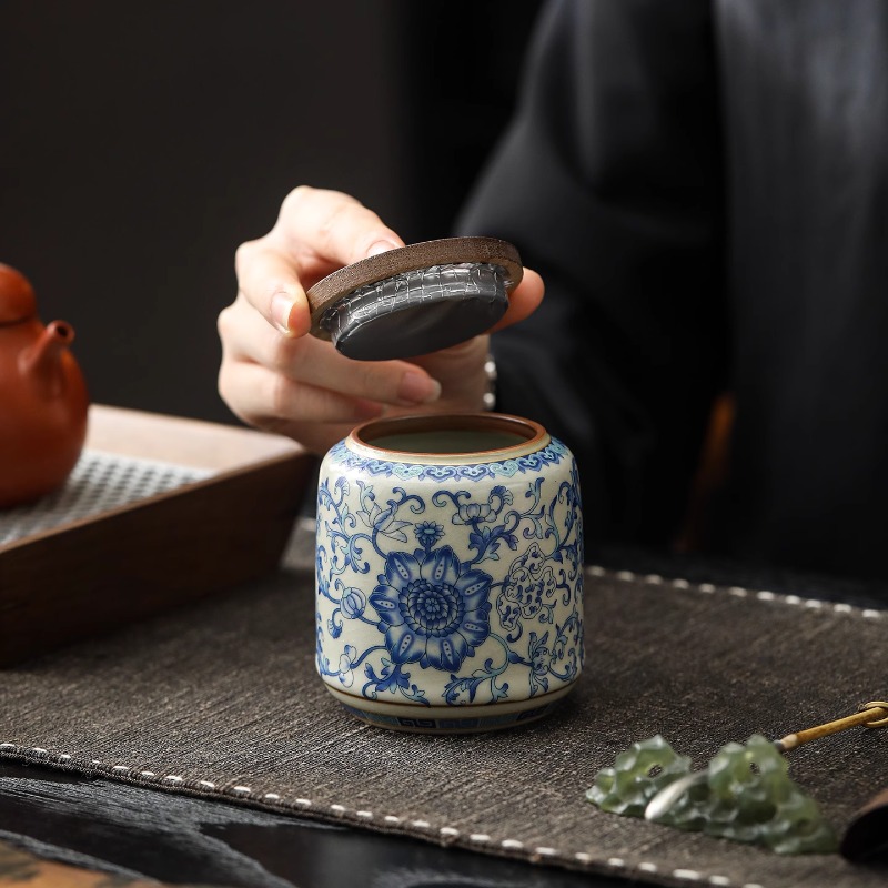 Creative Blue and White Porcel - đánh giá và giá Food Storage Jars With Lids