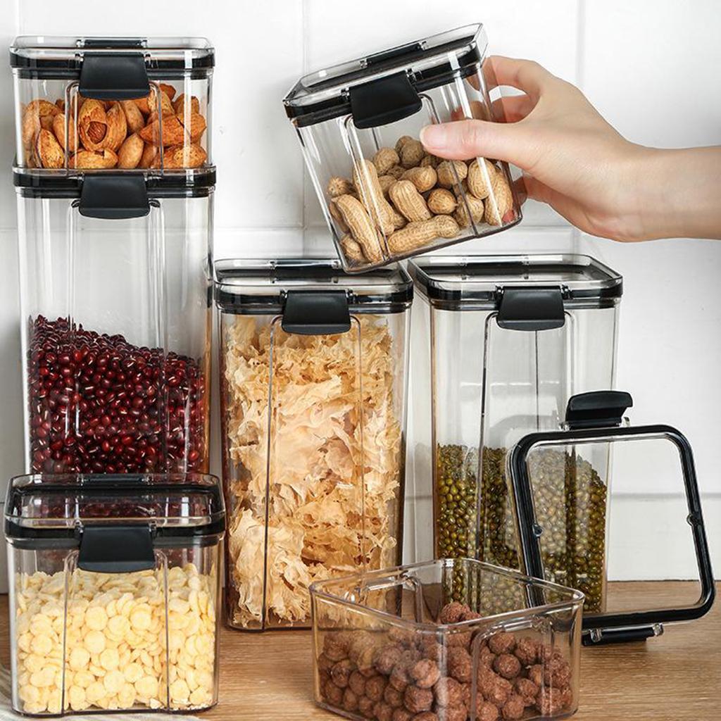 Clear Refrigerator Storage Con - đánh giá và giá Stackable Pantry Bin