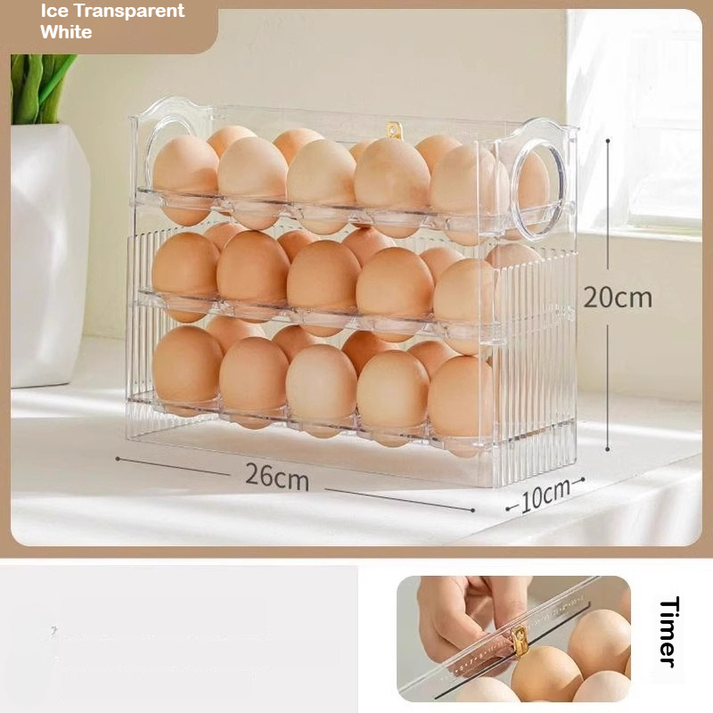Automatic Rebound Egg Storage  - đánh giá và giá Food Storage Rack For Kitchen