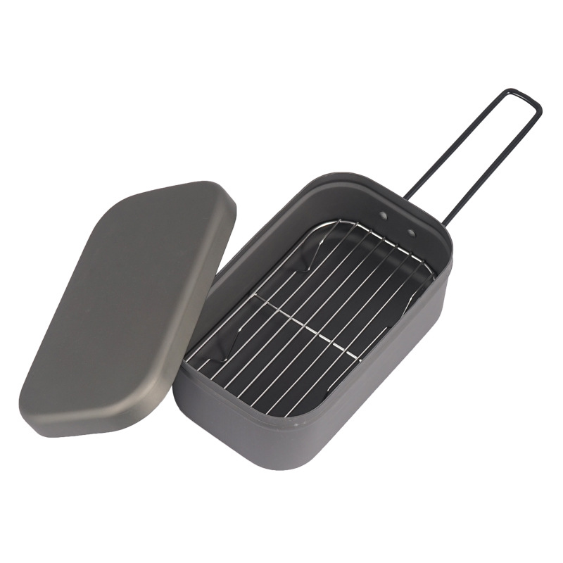 Camping Lunch Box Steaming Rac - đánh giá và giá Food Storage Aluminum Containers