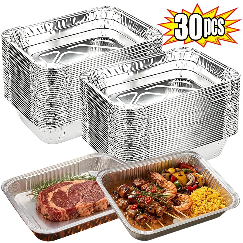 30Pcs 830ml Aluminum Foil Baki - đánh giá và giá Food Storage Aluminum Containers