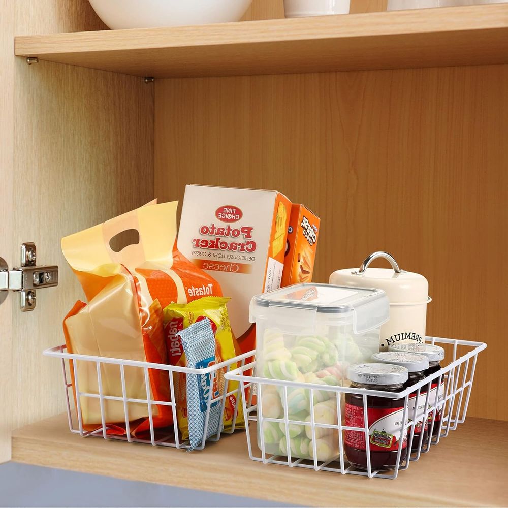Organizer Bins Metal Wire Stor - đánh giá và giá Stackable Pantry Bin