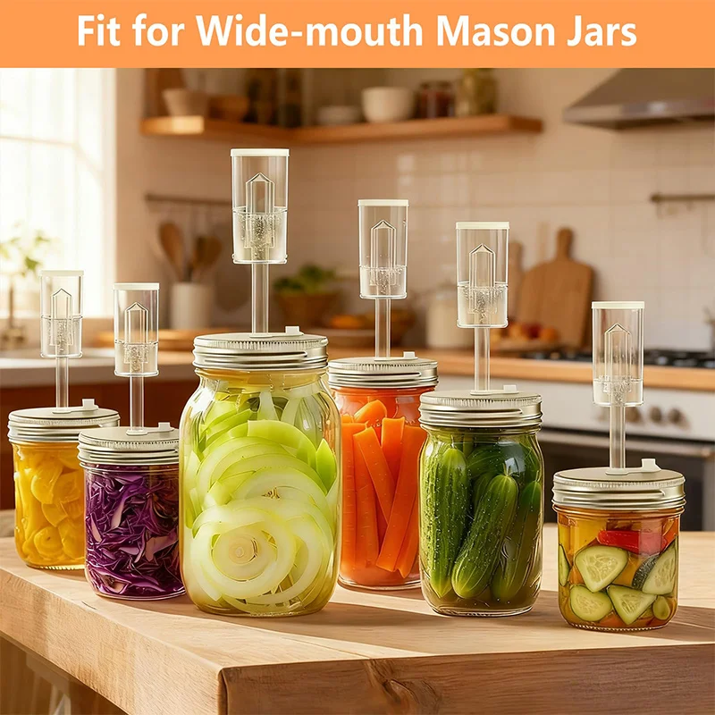 Fermentation Kit, Wide Mouth M - đánh giá và giá Mason Jar Wide Mouth