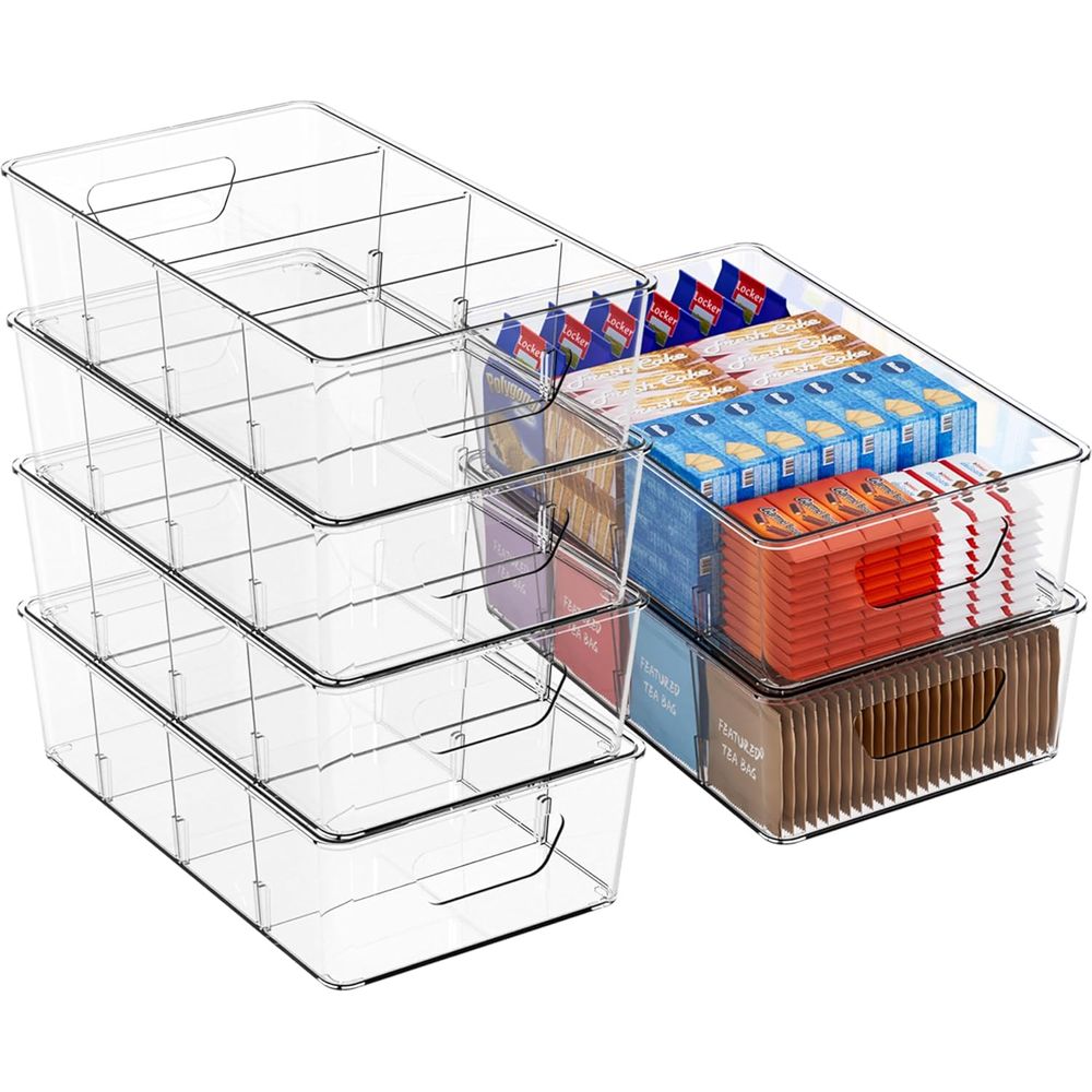 Stackable 6 Pack Snack Organiz - đánh giá và giá Stackable Pantry Bin