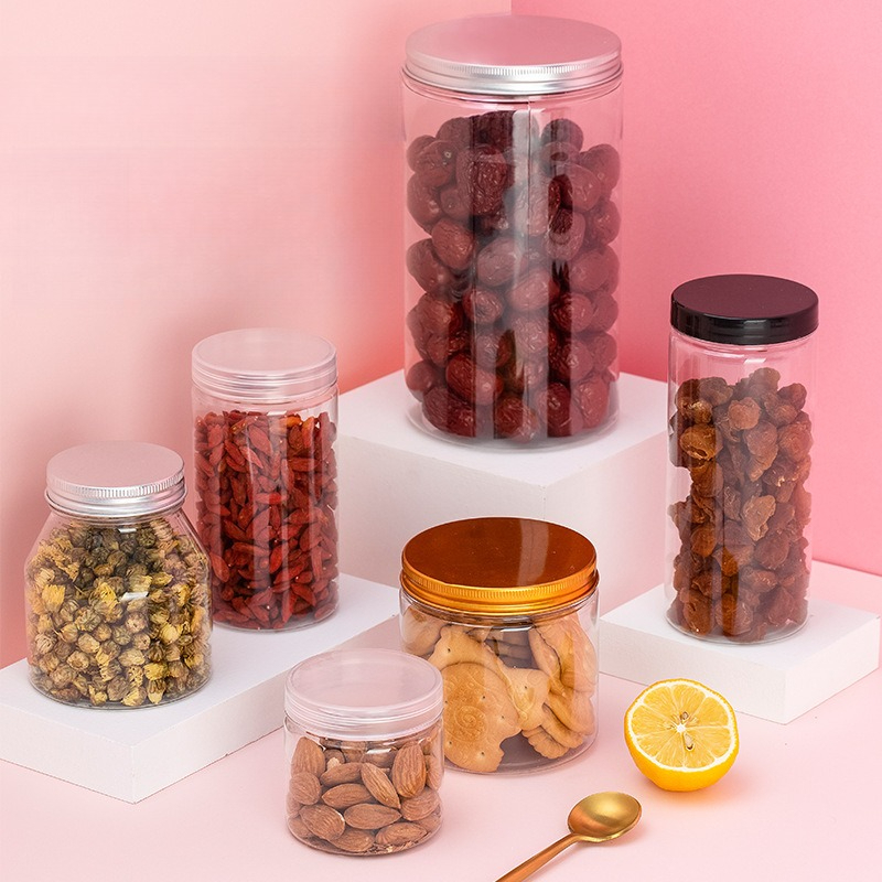 Clear Plastic Storage Jars wit - đánh giá và giá Food Storage Aluminum Containers