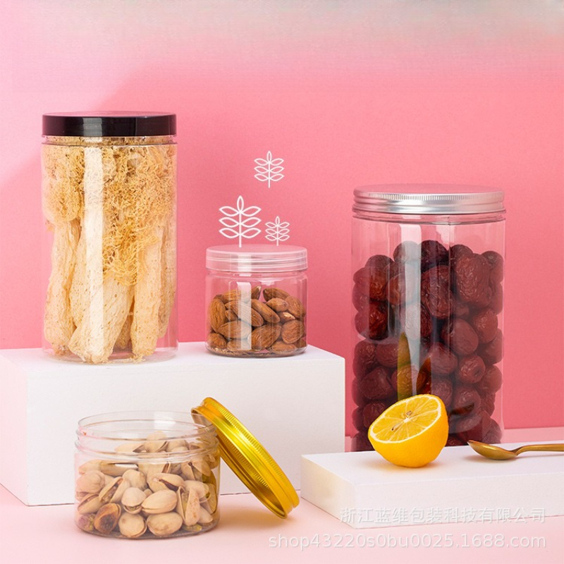 Clear Plastic Storage Jars wit - đánh giá và giá Food Storage Aluminum Containers