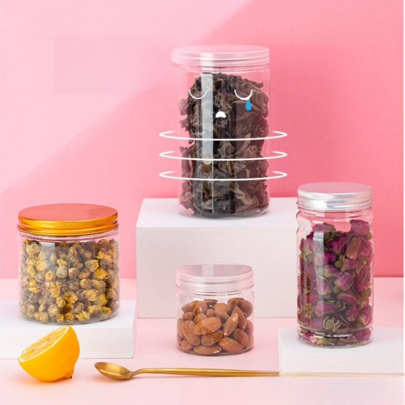 Clear Plastic Storage Jars wit - đánh giá và giá Food Storage Aluminum Containers