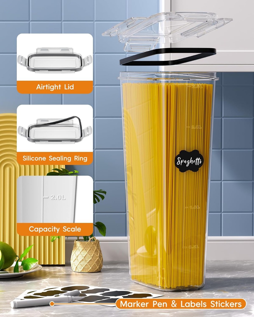24 PCS Airtight Food Storage C - đánh giá và giá Food Storage Airtight