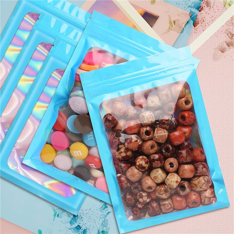 ABWZ-300Pcs Resealable Hologra - đánh giá và giá Food Storage Mylar Bags