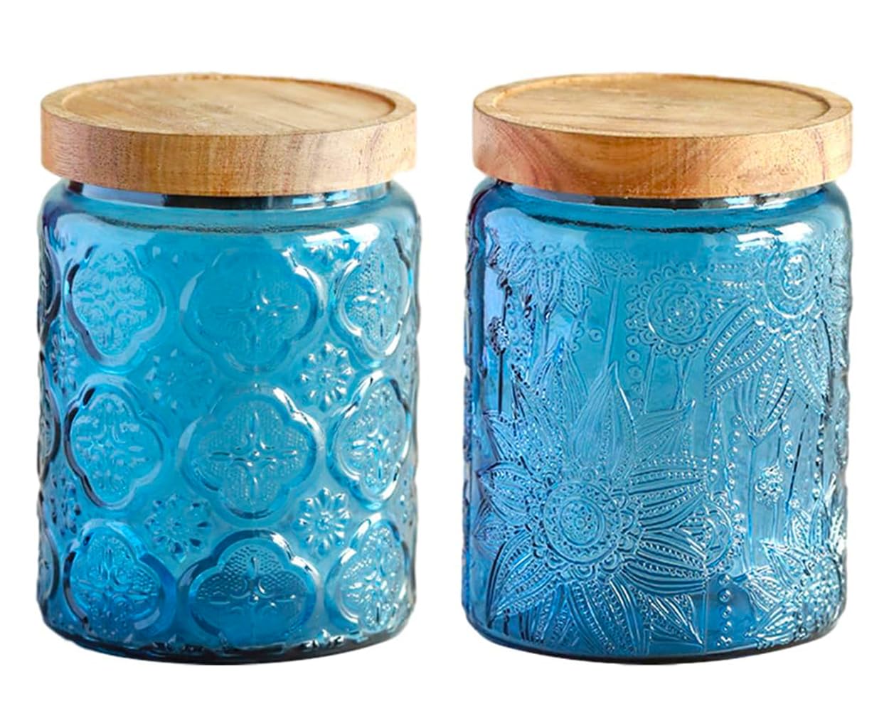 Vintage Glass Kitchen Storage  - đánh giá và giá Food Storage Jars With Lids