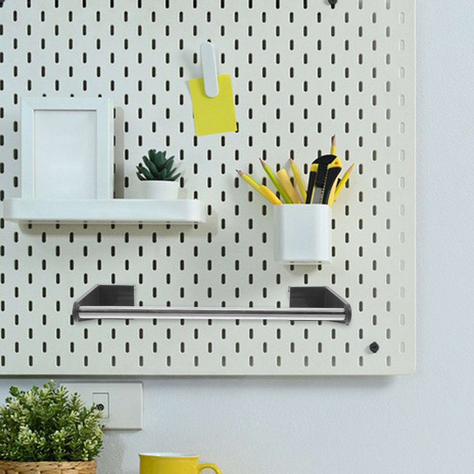 Wall-Mounted Pegboard Organize - đánh giá và giá Food Storage Rack For Kitchen