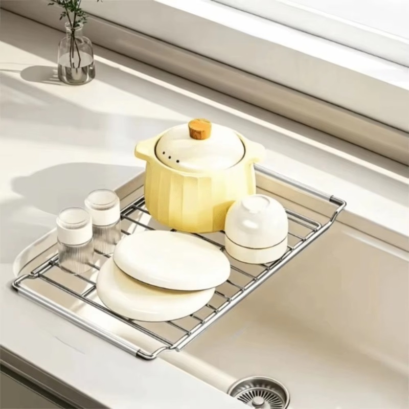 Expandable Stainless Steel Dis - đánh giá và giá Food Storage Rack For Kitchen